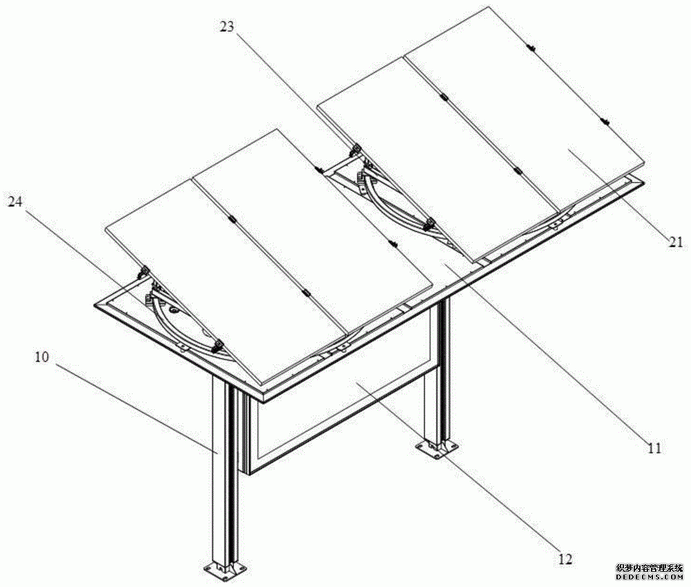 可调太阳能板的候车亭的制作方法