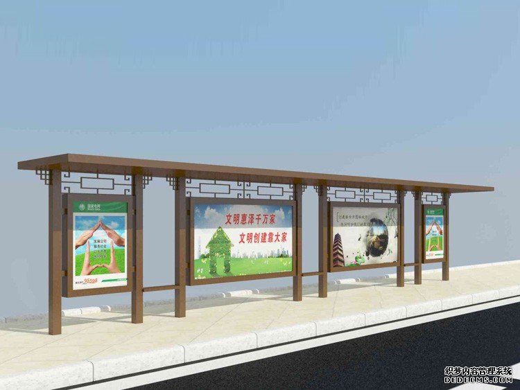 郴州广告候车亭增加了市民行走的路程