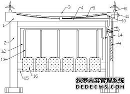 一种市政道路用公交车站候车亭制作方法