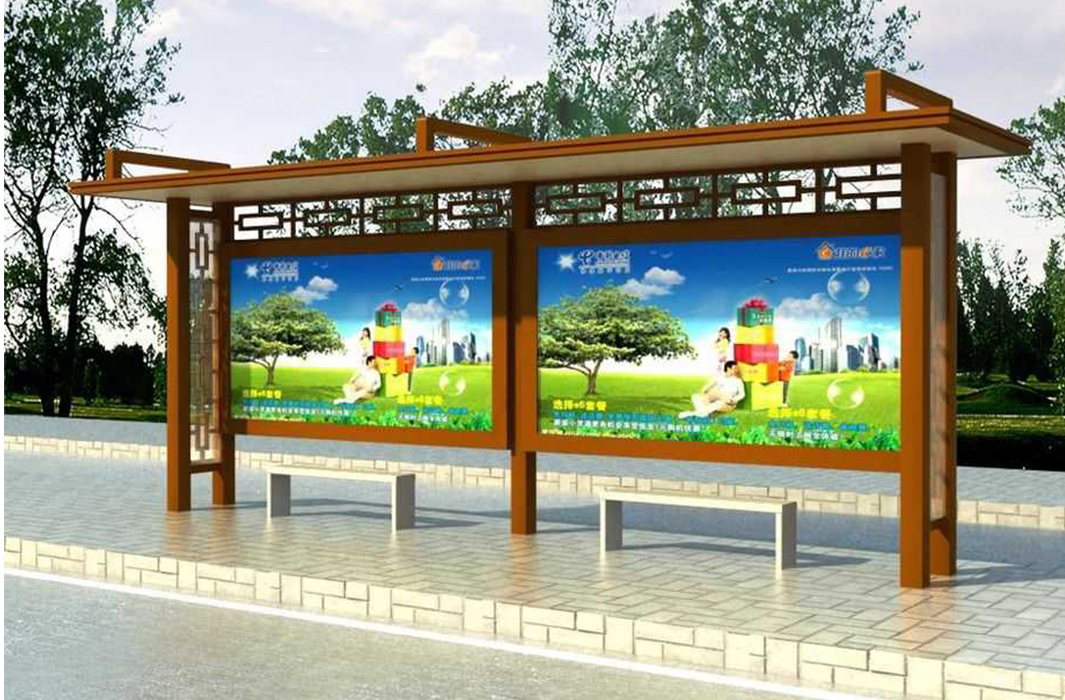 仿古候车亭