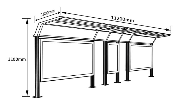 候车亭尺寸